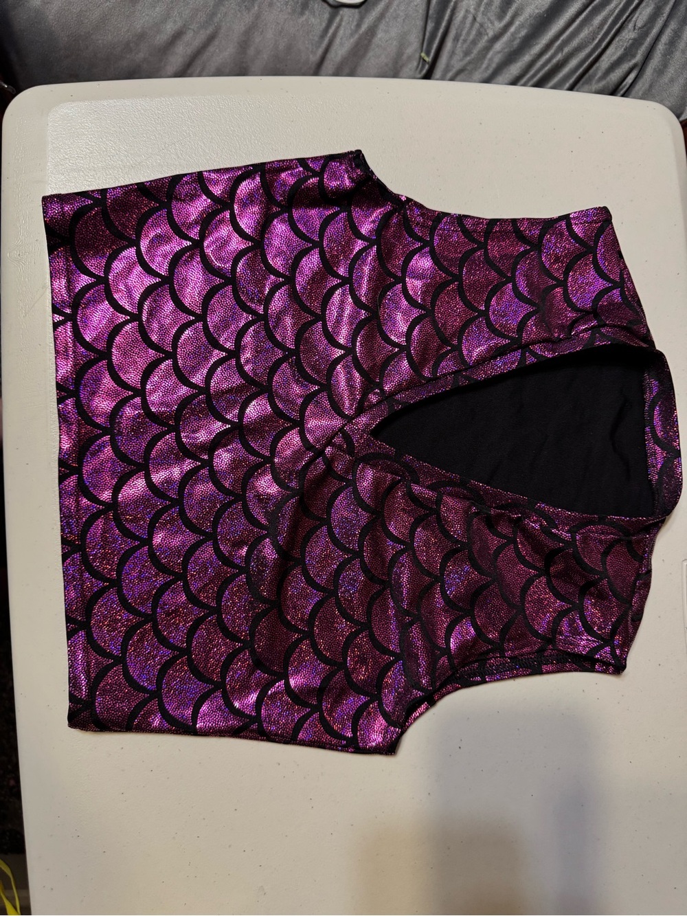 Metallic Purple Mermaid Scale Women’s Shorts